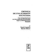 Cover for Crónica de una sumisión anunciada