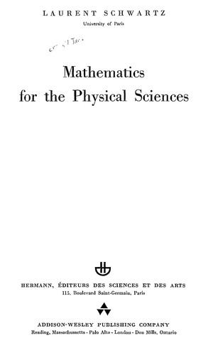 Cover for Mathematics for the physical sciences
