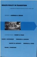 Cover for Health policy in transition