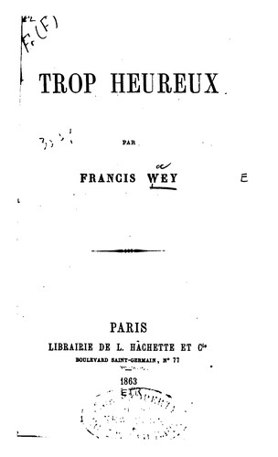 Cover for Trop heureux