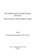Cover for Sex And Sexuality In Anglo-saxon England