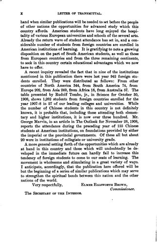 Cover for Admission of Chinese students to American colleges