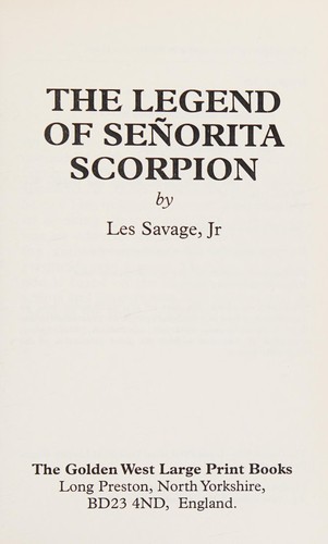 Cover for The legend of Señorita Scorpion