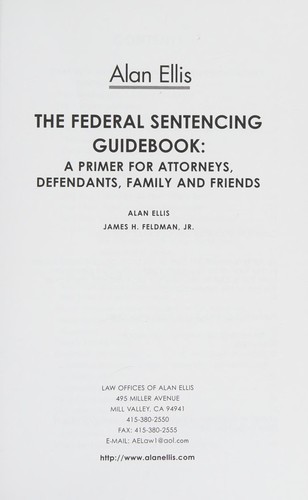 Cover for The federal sentencing guidebook