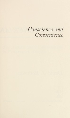 Cover for Conscience and convenience