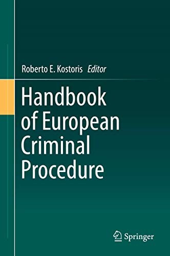 Cover for Handbook of European Criminal Procedure
