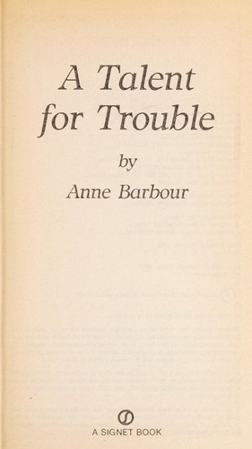 Cover for A Talent for Trouble