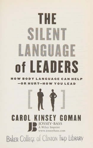 Cover for The silent language of leaders