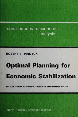 Cover for Optimal planning for economic stabilization