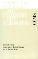 Cover for Approches de la Critique de la raison pure