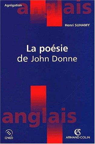 Cover for La poesie de john donne