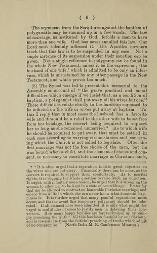 Cover for Reply to the Memorial of the Synod of India to the General Assembly asking leave to baptize 'converts who have more than one wife...'