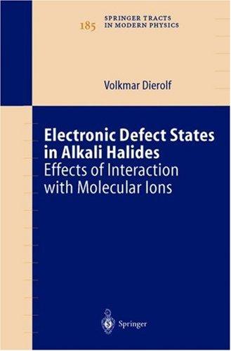 Cover for Electronic Defect States in Alkali Halides