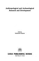 Cover for Anthropological and archaeological research and development