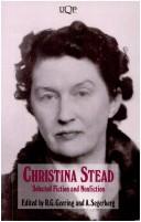Cover for Christina Stead (UQP Australian authors)