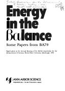 Cover for Energy in the balance