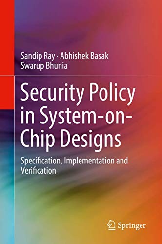Cover for Security Policy in System-on-Chip Designs