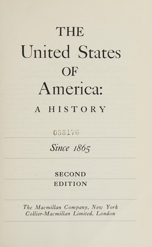 Cover for The United States of America