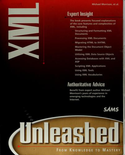 Cover for XML unleashed