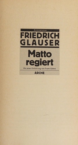 Cover for Matto regiert