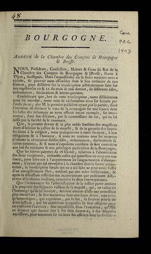 Cover for Bourgogne