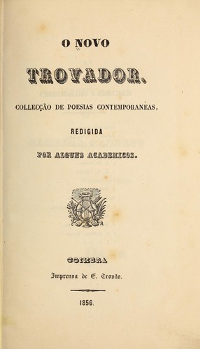 Cover for O novo trovador