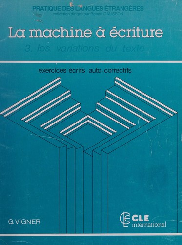 Cover for La Machine a Ecriture