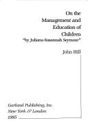 Cover for On the management and education of children