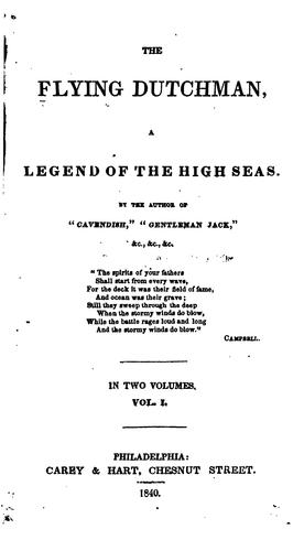 Cover for The Flying Dutchman: A Legend of the High Seas