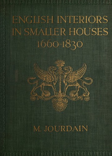 Cover for English interiors in smaller houses