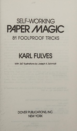 Cover for Self-working paper magic