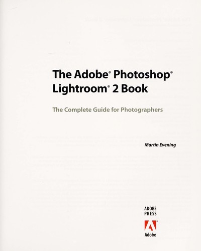 Cover for The Adobe Photoshop Lightroom 2 book