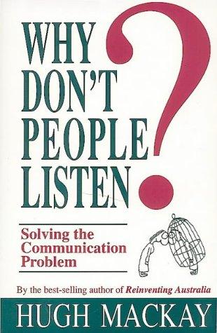 Cover for Why don't people listen?