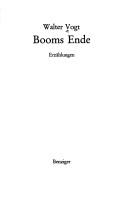 Cover for Booms Ende