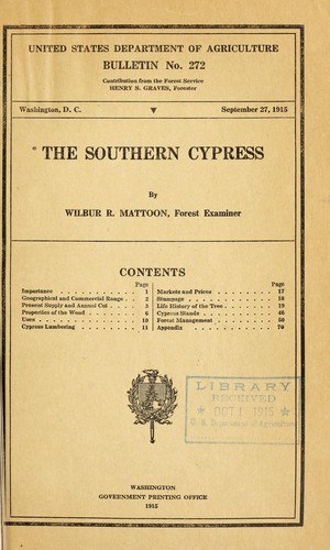 Cover for The southern Cypress