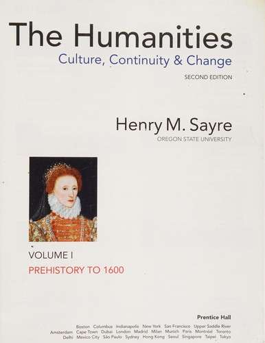 Cover for The humanities