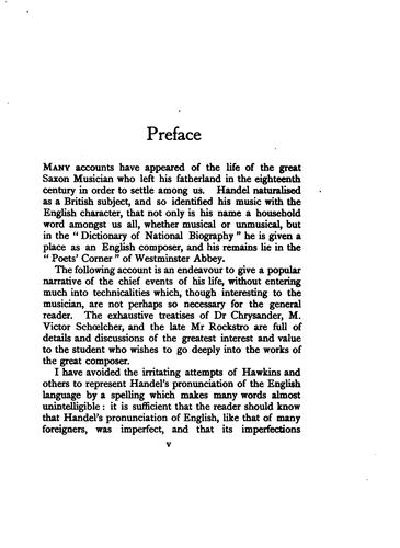 Cover for Handel