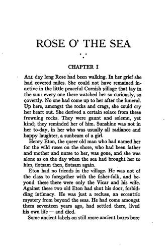 Cover for Rose o' the sea