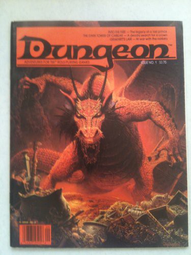 Cover for Dungeon Magazine Adventure for TSR Role-Playing Games Issue 1