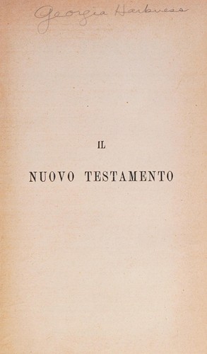 Cover for Il Nuovo Testamento del nostro Signore e Salvatore Gesù Cristo e il libro dei Salmi