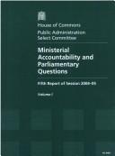 Cover for Ministerial Accountability and Parliamentary Questions