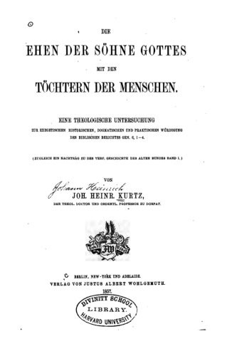 Cover for Die Ehen der Söhne Gottes