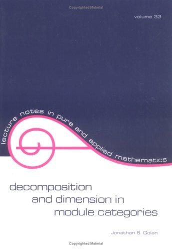 Cover for Decomposition and dimension in module categories