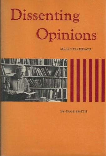 Cover for Dissenting opinions