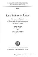Cover for La pudeur en crise