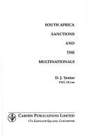 Cover for South Africa, sanctions and the multinationals