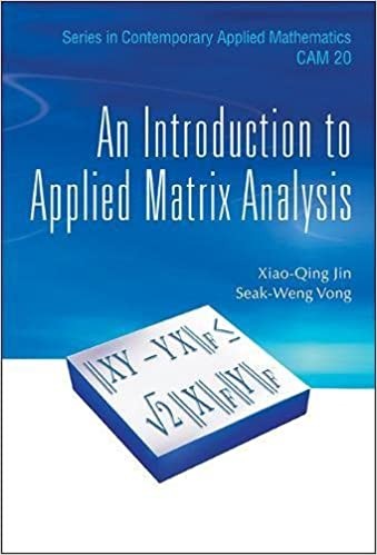 Cover for An Introduction To Applied Matrix Analysis
