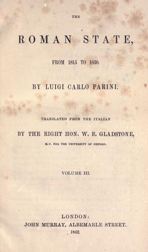 Cover for roman state