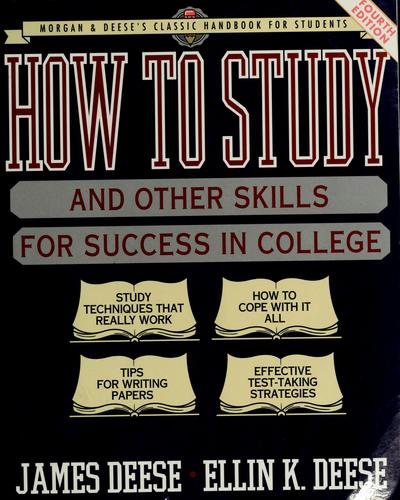Cover for How to study and other skills for success in college