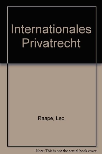 Cover for Internationales Privatrecht
